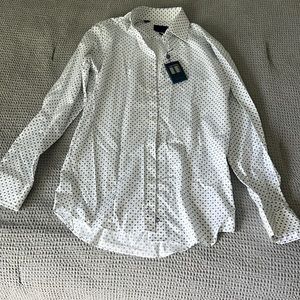 Mens David Donahue slim fit button down